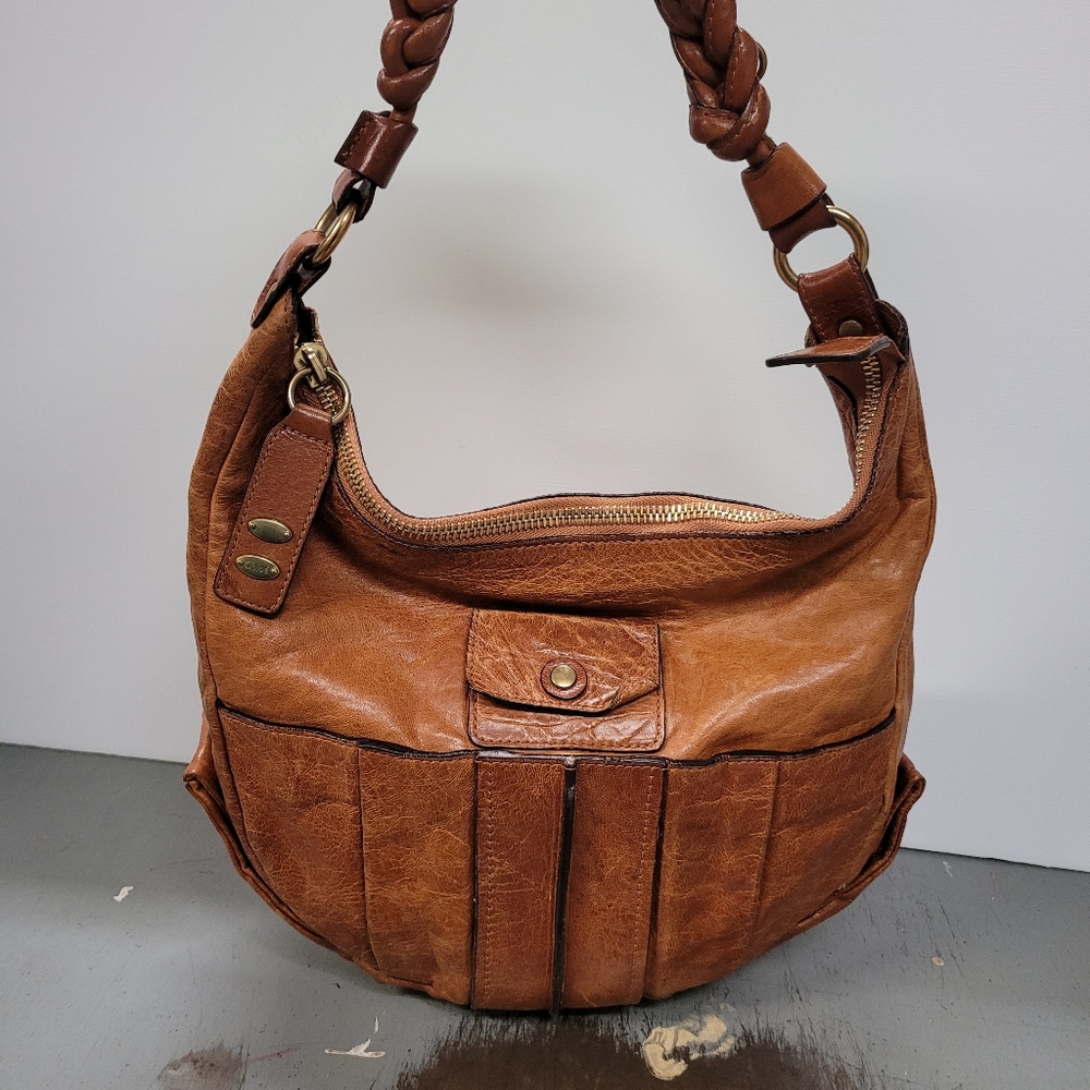 Chloe Heloise Hobo Leather Bag Authentic Luxury Tan